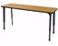 Picture of Apex Desk 20" x 60" Rectangle Solar Oak / Black Edge / Black Leg