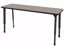 Picture of Apex Desk 20" x 60" Rectangle Pewter Mesh / Black Edge / Black Leg