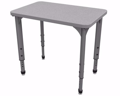 Picture of Apex Desk 20" x 30" Rectangle Gray Nebula / Gray Edge / Gray Leg