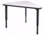 Picture of Apex Desk 30" x 30" x 41" Triangle Markerboard-White / Black Edge / Black Leg