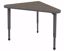 Picture of Apex Desk 30" x 30" x 41" Triangle Boardwalk Oak / Gray Edge / Gray Leg