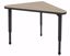 Picture of Apex Desk 30" x 30" x 41" Triangle Weathered Teak / Black Edge / Black Leg