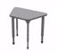 Picture of Apex Desk 31" x 20" x 19" Trapezoid Gray Nebula / Gray Edge / Gray Leg