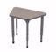 Picture of Apex Desk 31" x 20" x 19" Trapezoid Pewter Mesh / Gray Edge / Gray Leg
