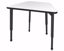 Picture of Apex Desk 36" x 23" x 19" Trapezoid Markerboard-White / Black Edge / Black Leg
