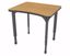 Picture of Apex Desk 24" x 28" Curve Solar Oak / Gray Edge / Gray Leg