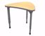 Picture of Apex Desk 25" x 31" Small Chevron Fusion Maple / Gray Edge / Gray Leg